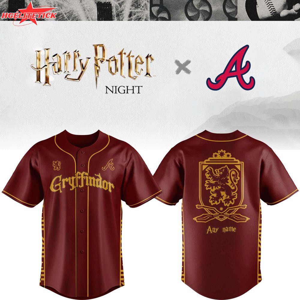 Braves Harry Potter Night Custom Jersey - Limited Edition Braves Harry Potter Night Custom Jersey - Limited Edition