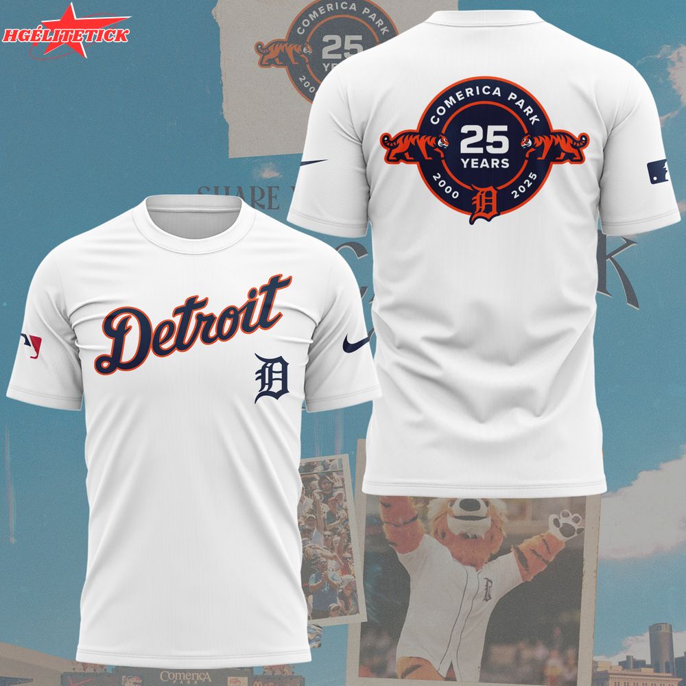 Celebrating The 25th Anniversary Of ComericaPark Limited Edition Shirt Celebrating The 25th Anniversary Of ComericaPark Limited Edition Shirt