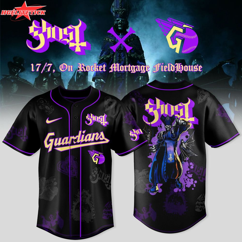 Cleveland Guardians x Ghost Band World Tour 2025 Jersey Cleveland Guardians x Ghost Band World Tour 2025 Jersey