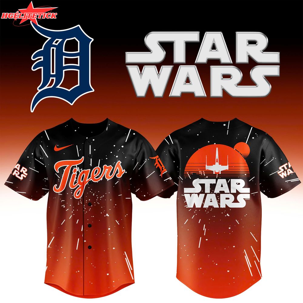 Detroit Tigers 2025 Star Wars Night Jersey Detroit Tigers 2025 Star Wars Night Jersey