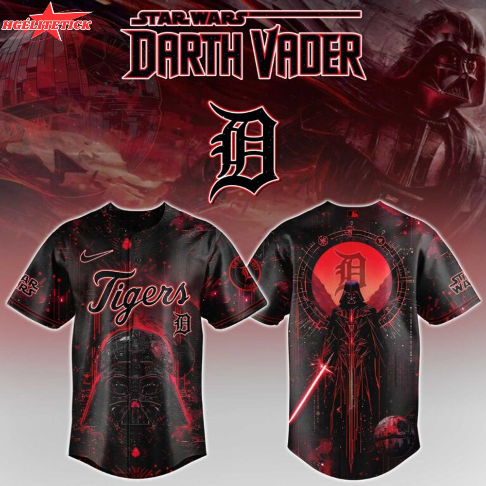 Detroit Tigers x Darth Vader Star Wars Limited Edition Baseball Jersey Detroit Tigers x Darth Vader Star Wars Limited Edition Baseball Jersey