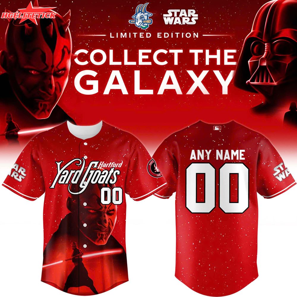 Hartford Yard Goats x Star Wars Baseball Jersey 2025 Darth Maul Hartford Yard Goats x Star Wars Baseball Jersey 2025 Darth Maul