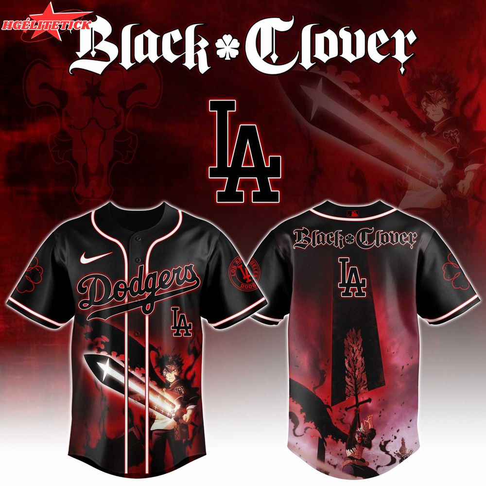 LA Dodgers x Black clover Edition Jersey 2025 LA Dodgers x Black clover Edition Jersey 2025