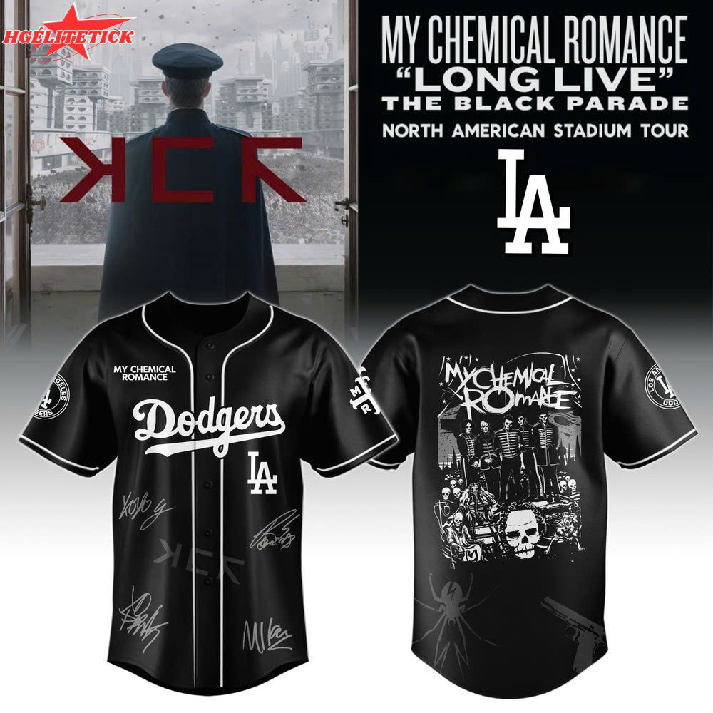 LA Dodgers x My Chemical Romance “Long Live The Black Parade” North American Stadium Tour Jersey LA Dodgers x My Chemical Romance “Long Live The Black Parade” North American Stadium Tour Jersey