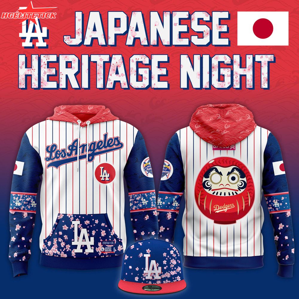 Limited Dodgers x Japanese Heritage Night Hoodie Limited Dodgers x Japanese Heritage Night Hoodie