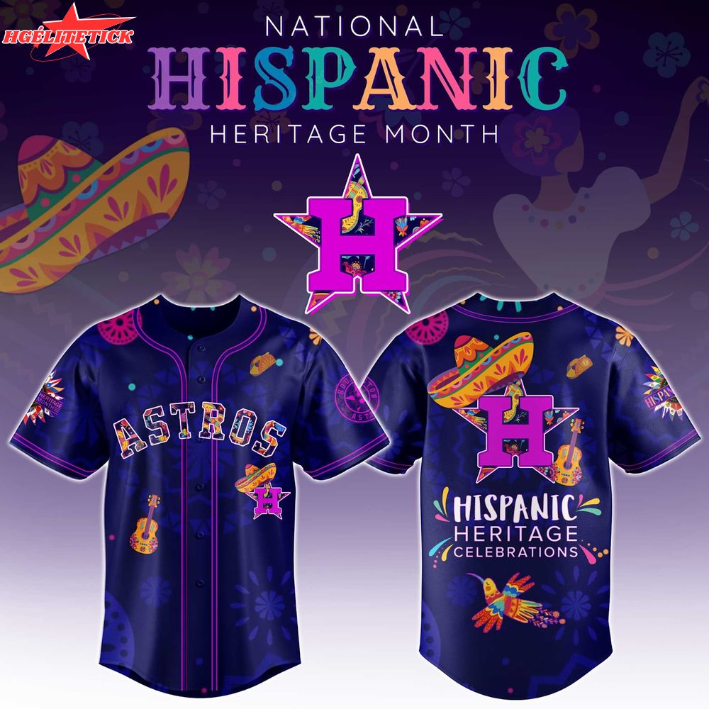 Limited Edition 2025-Houston Astros x National Hispanic Heritage Month-3D Baseball Jersey Limited Edition 2025-Houston Astros x National Hispanic Heritage Month-3D Baseball Jersey