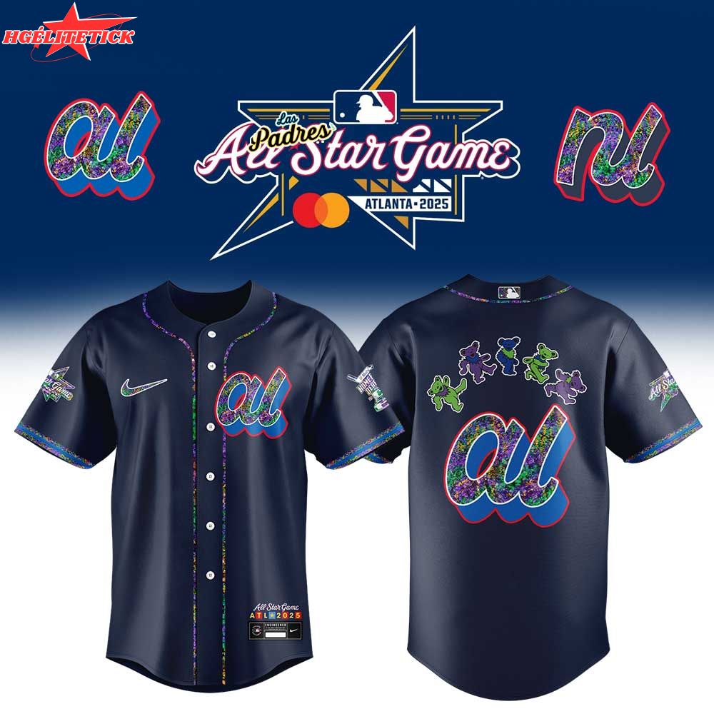 Limited Edition American League 2025 All-Star Grateful Dead Uniform Jersey Limited Edition American League 2025 All-Star Grateful Dead Uniform Jersey