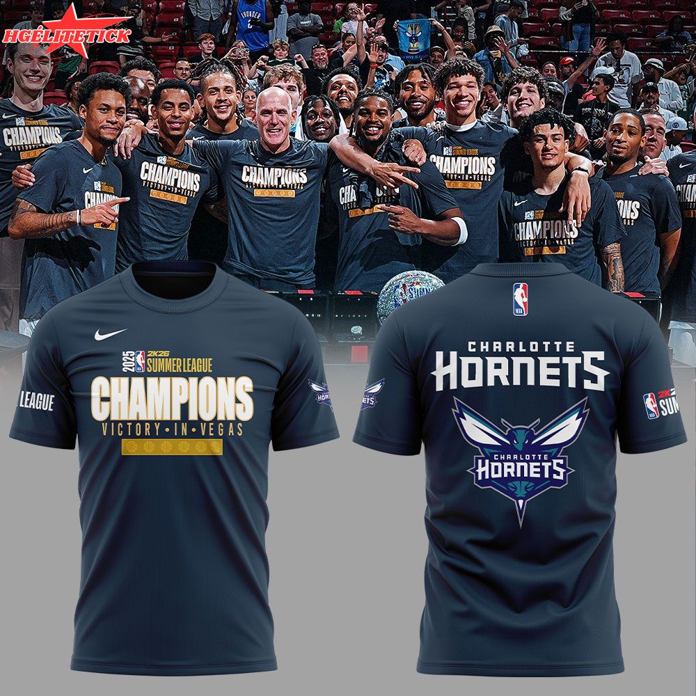Limited Edition Charlotte Hornets WINNERS OF THE SUMMER Champions Shirt Limited Edition Charlotte Hornets WINNERS OF THE SUMMER Champions Shirt