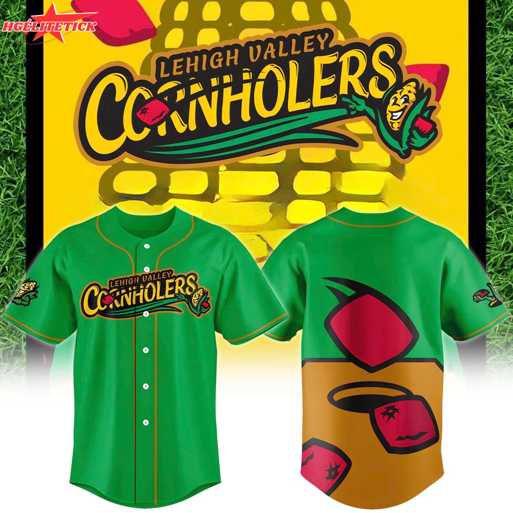 Limited Edition Lehigh Valley IronPigs Lehigh Valley Cornholers Baseball Jersey 2025 Limited Edition Lehigh Valley IronPigs Lehigh Valley Cornholers Baseball Jersey 2025