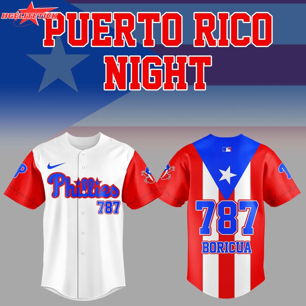 Limited Edition Phillies x Puerto Rico Night 2025 Jersey Limited Edition Phillies x Puerto Rico Night 2025 Jersey
