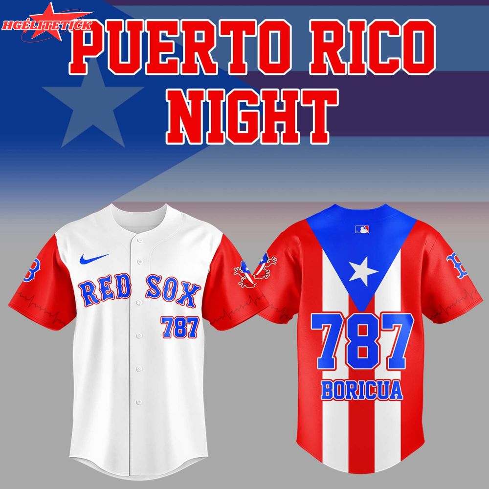 Limited Edition Red Sox x Puerto Rico Night 2025 Jersey Limited Edition Red Sox x Puerto Rico Night 2025 Jersey