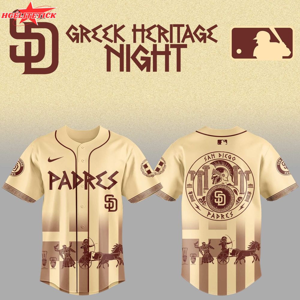 Limited Edition SD Padres x Greek Heritage Night 2025 Jersey Limited Edition SD Padres x Greek Heritage Night 2025 Jersey