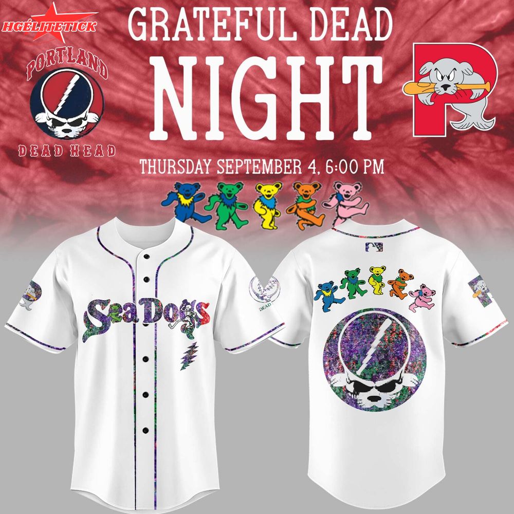 Limited Edition Sea Dogs Grateful Dead Night Jersey Limited Edition Sea Dogs Grateful Dead Night Jersey