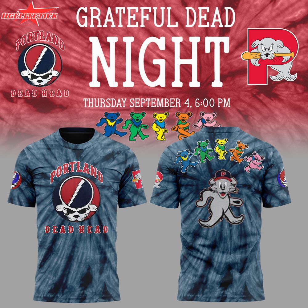 Limited Edition Sea Dogs Grateful Dead Night Tshirt Limited Edition Sea Dogs Grateful Dead Night Tshirt