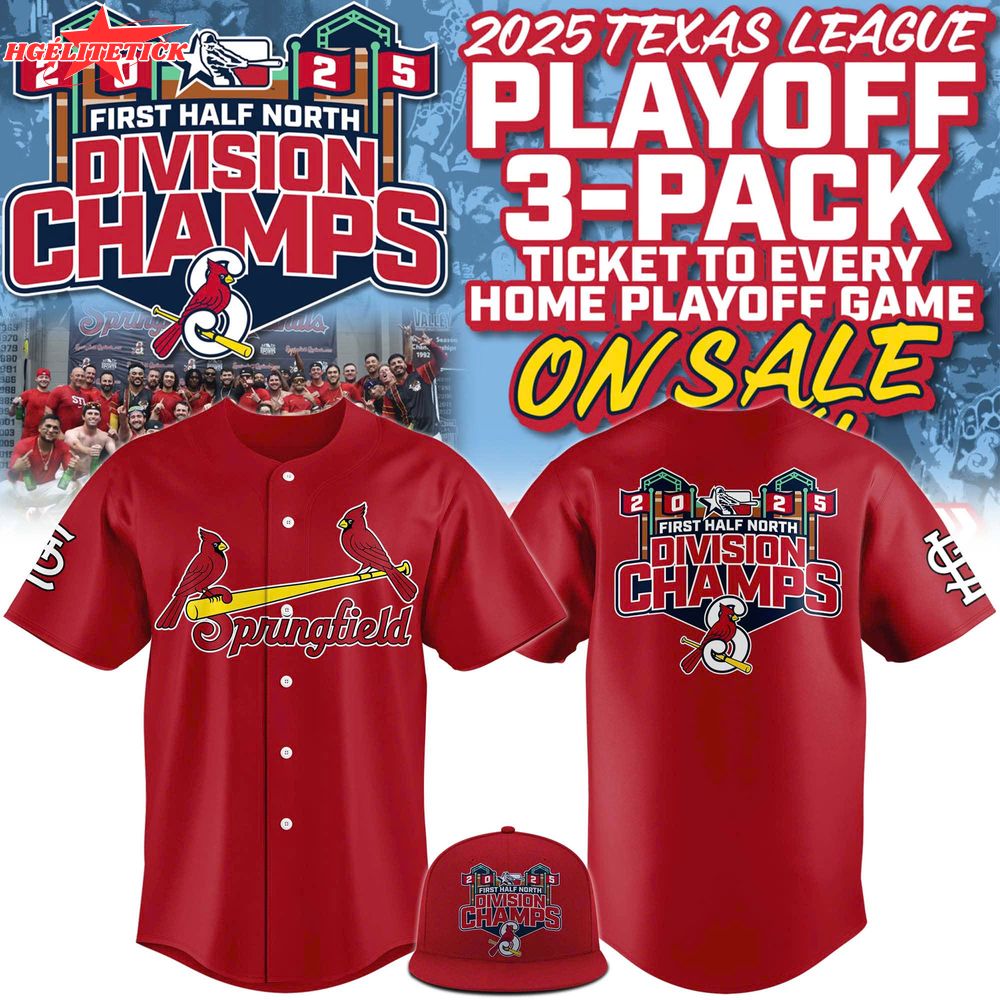 Limited Edition Springfield Cardinals Divison Champions Baseball Jersey Limited Edition Springfield Cardinals Divison Champions Baseball Jersey