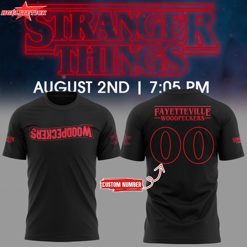 Limited Edition Woodpeckers Stranger Things Night Tshirt Limited Edition Woodpeckers Stranger Things Night Tshirt