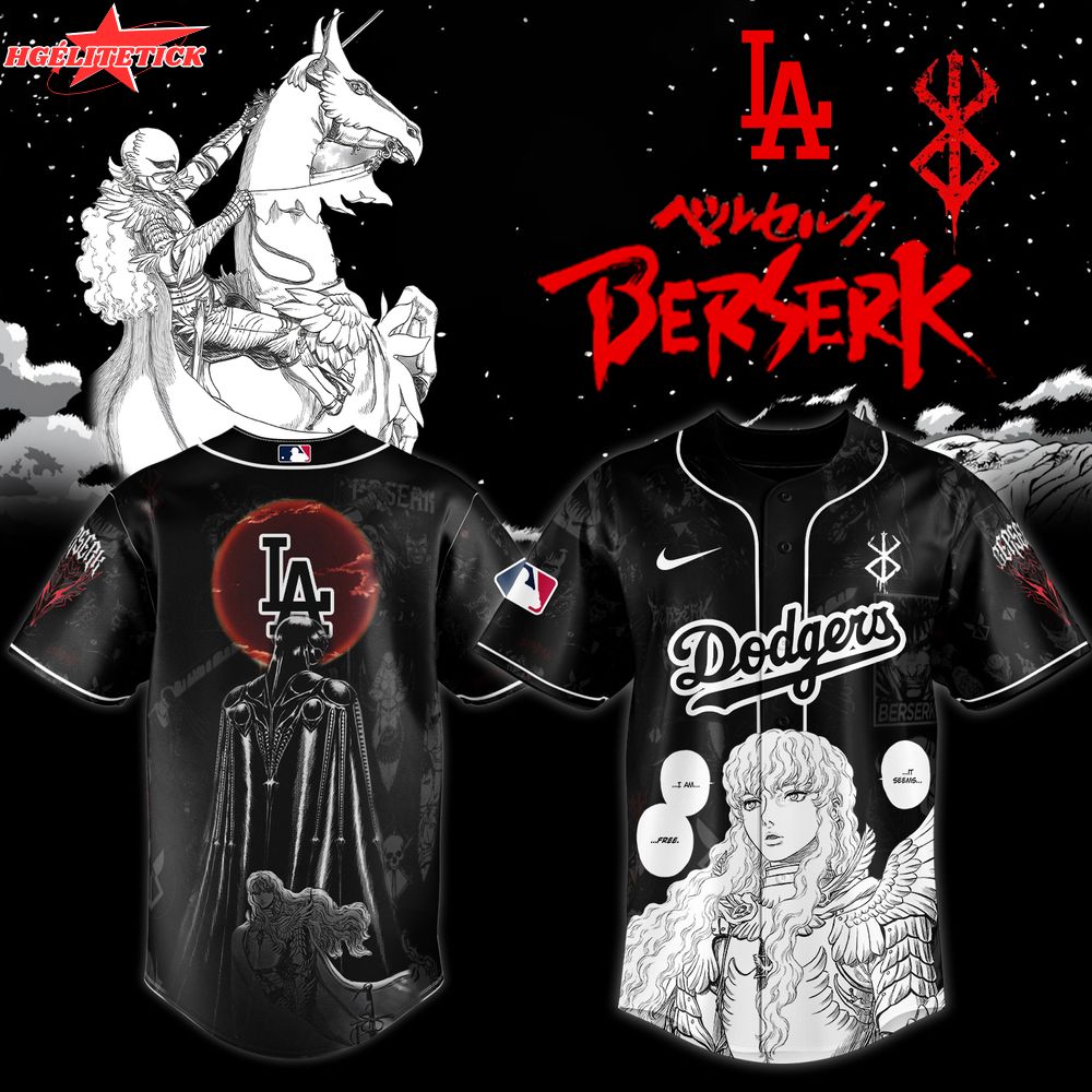 Los Angeles Dodgers x Berserk Limited Edition Griffith Jersey 2025 Los Angeles Dodgers x Berserk Limited Edition Griffith Jersey 2025