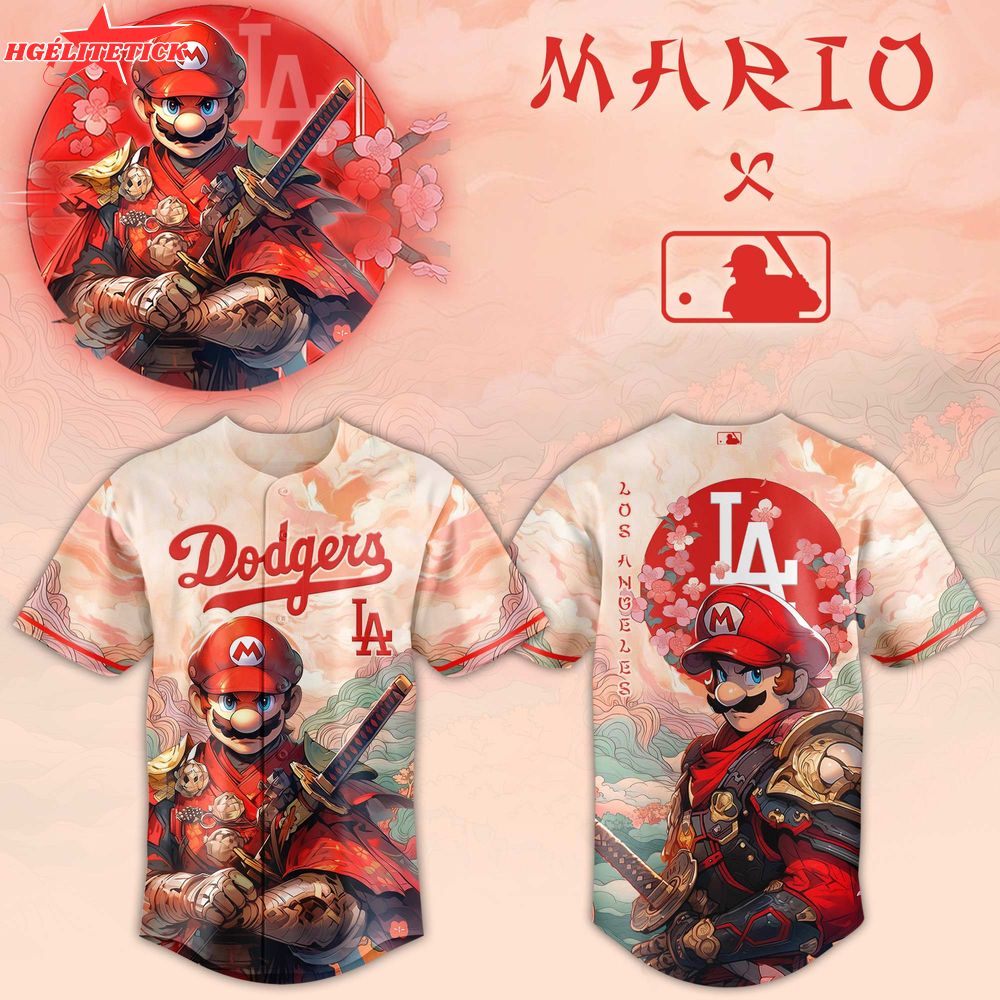 Mario x LA Dodgers Samurai Hero Jersey Mario x LA Dodgers Samurai Hero Jersey