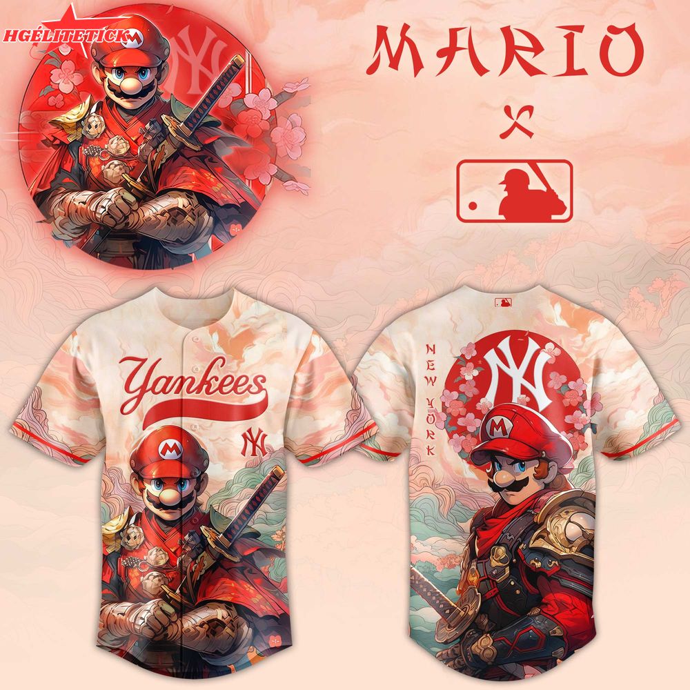 Mario x NY Yankees Samurai Hero Jersey Mario x NY Yankees Samurai Hero Jersey