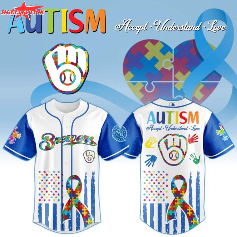 Milwaukee Brewers × Special Autism Awareness Month Limited Edition Jersey Milwaukee Brewers × Special Autism Awareness Month Limited Edition Jersey