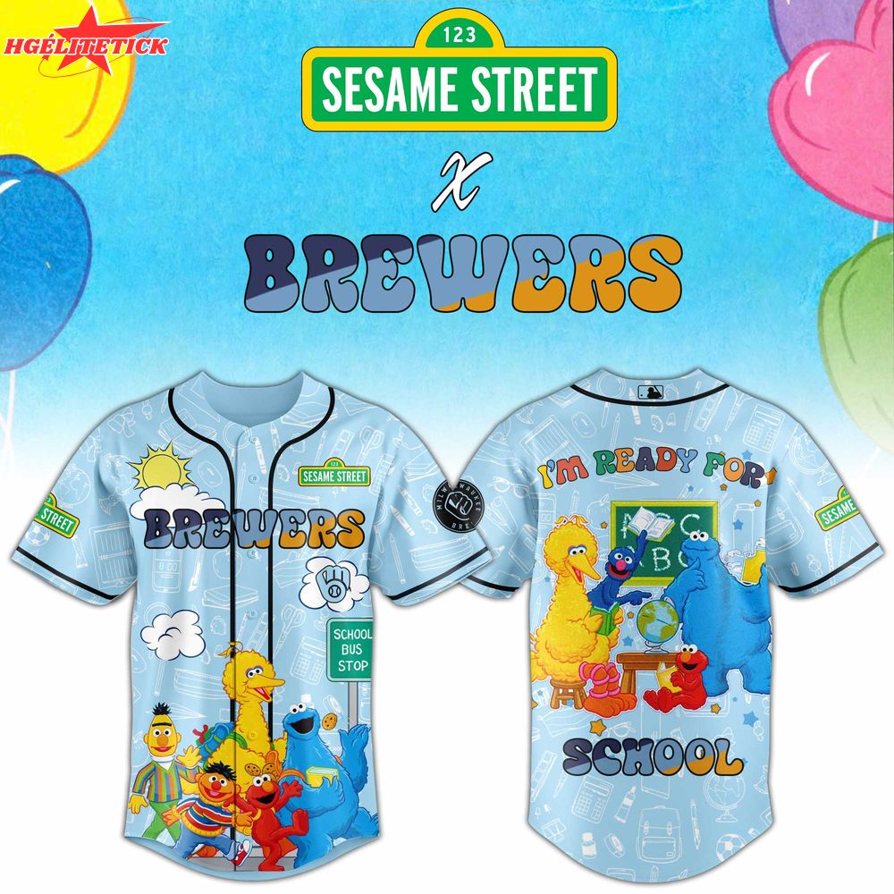 Milwaukee Brewers x Sesame Back to School Jersey Limited Edition Milwaukee Brewers x Sesame Back to School Jersey Limited Edition