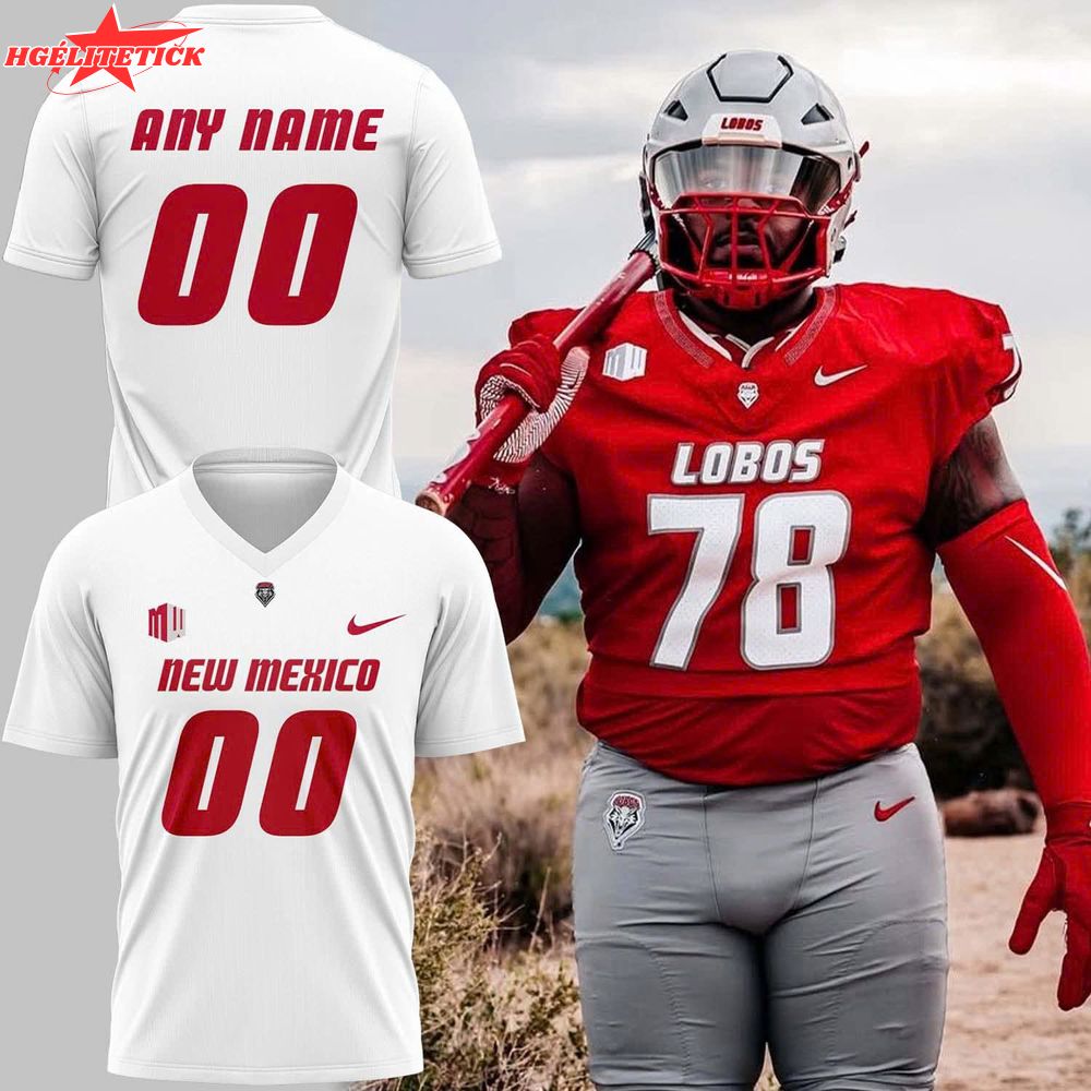 New Mexico Football Replica Jersey Custom Shirt - Limited Edition New Mexico Football Replica Jersey Custom Shirt - Limited Edition