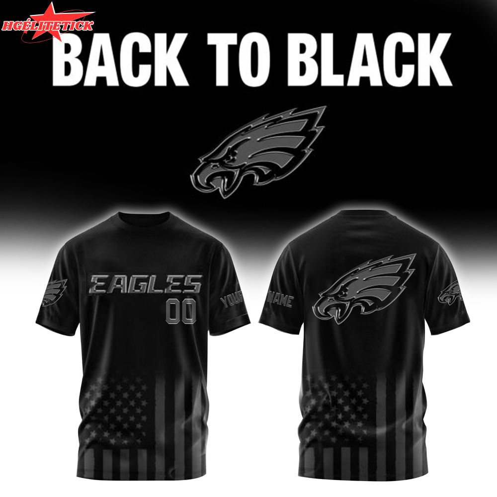Philadelphia Eagles x Back To Black Football 3D T-Shirt Limited 2025-3D Unisex T-Shirt Philadelphia Eagles x Back To Black Football 3D T-Shirt Limited 2025-3D Unisex T-Shirt