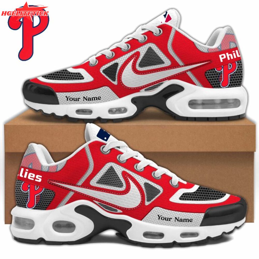Philadelphia Phillies MLB Air Max Plus Shoes Custom Name Philadelphia Phillies MLB Air Max Plus Shoes Custom Name