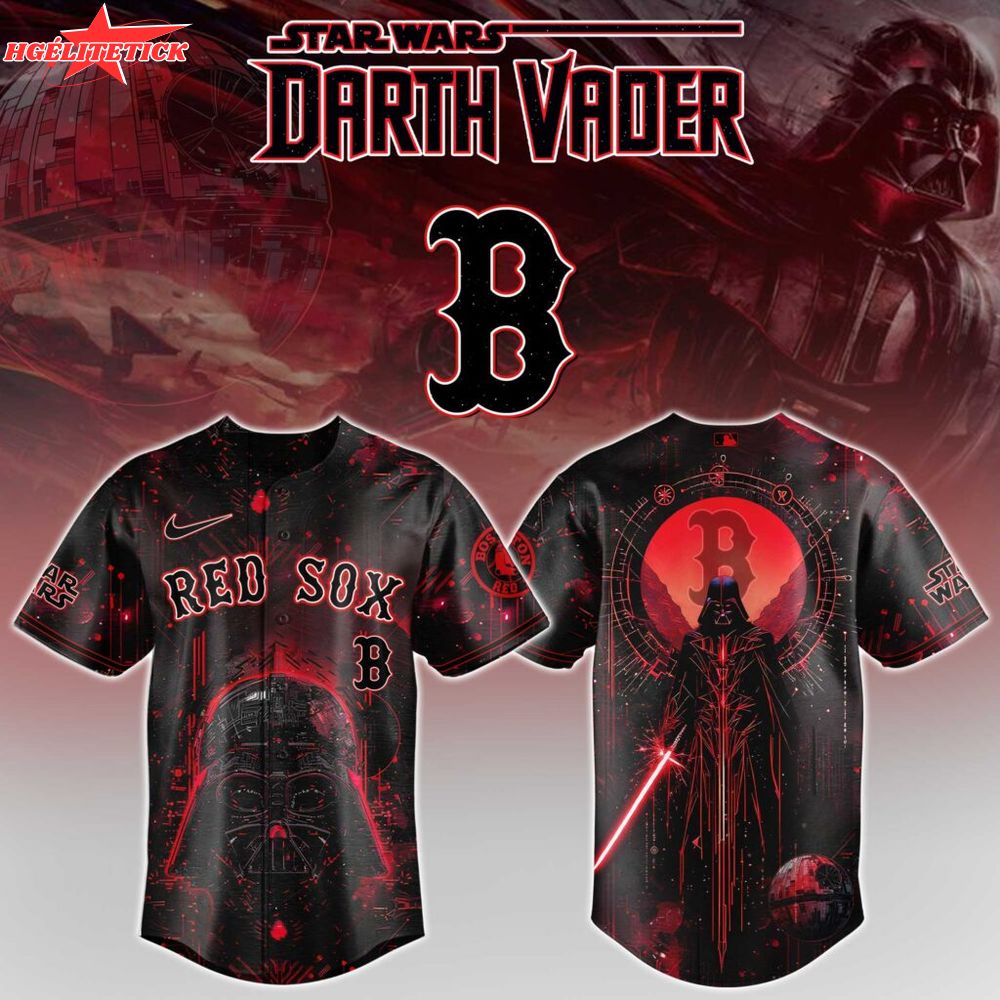 Red Sox x Darth Vader Star Wars Limited Edition Baseball Jersey Red Sox x Darth Vader Star Wars Limited Edition Baseball Jersey