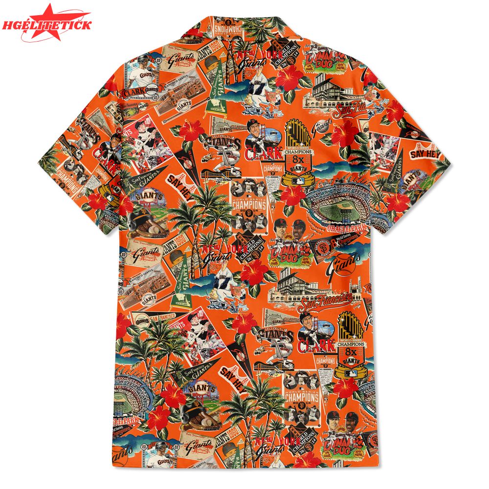 San Francisco Giants Palm Trees, Pennants, and Baseball Glory – Hawaiian Shirt San Francisco Giants Palm Trees, Pennants, and Baseball Glory – Hawaiian Shirt