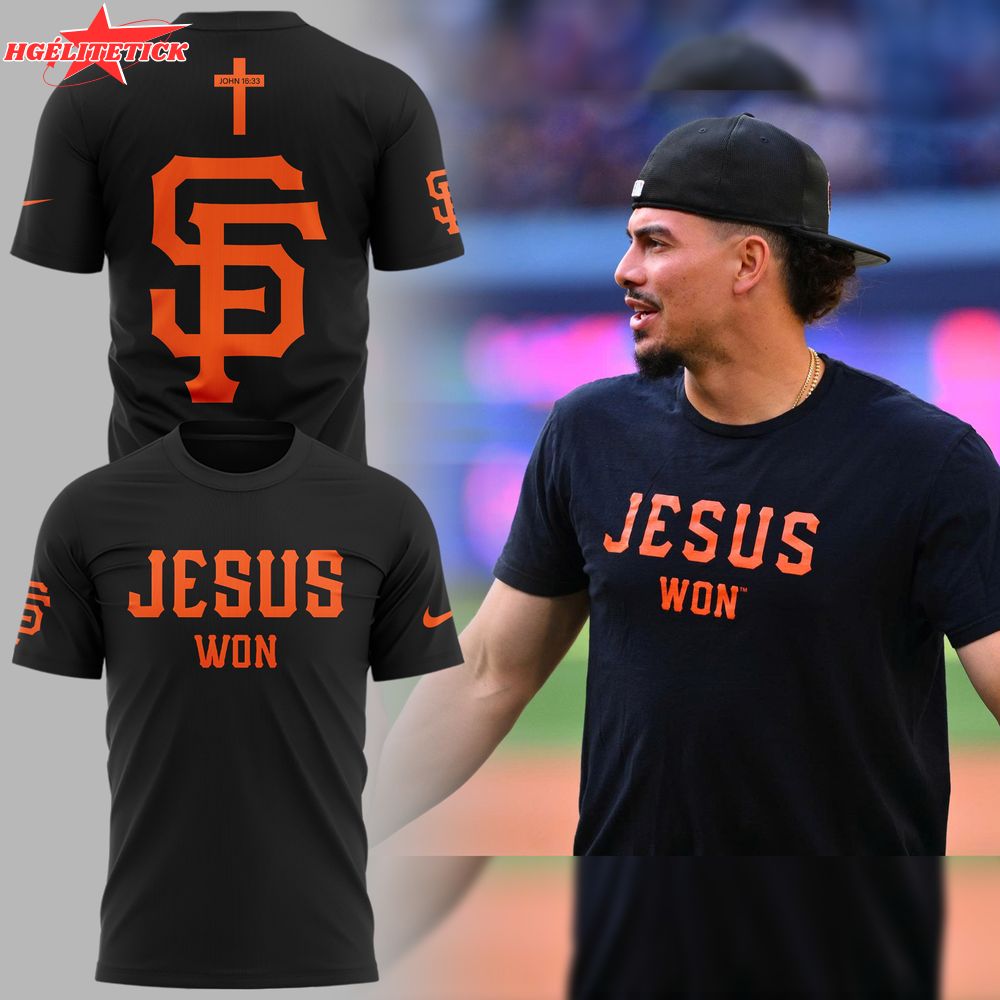 San Francisco Giants X JESUS Won Limited Edition 2025 Tshirt San Francisco Giants X JESUS Won Limited Edition 2025 Tshirt