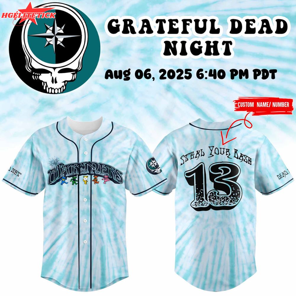 Seattle Grateful Dead Night jersey 2025 Seattle Grateful Dead Night jersey 2025