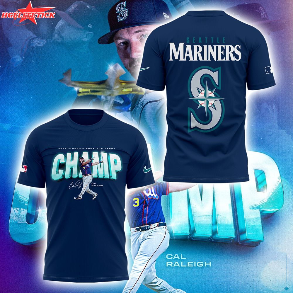Seattle Mariners Cal Raleigh Champ T-Shirt Seattle Mariners Cal Raleigh Champ T-Shirt