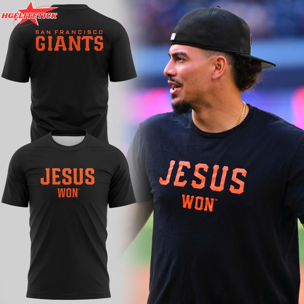 Special Edition Jesus Won SF Giants T-shirt Special Edition Jesus Won SF Giants T-shirt