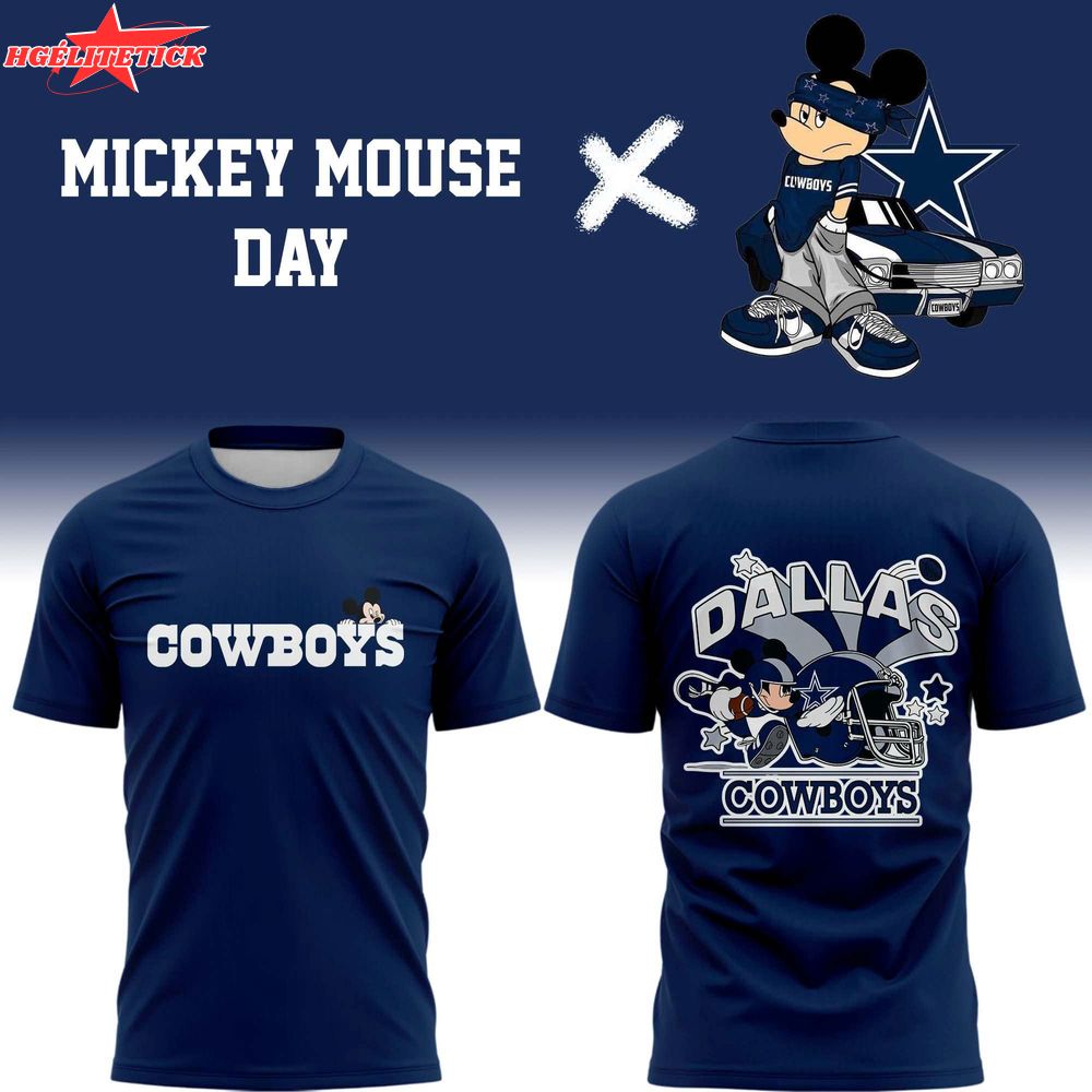 Special New Mickey Mouse Day Cowboys T-Shirt Navy Special New Mickey Mouse Day Cowboys T-Shirt Navy