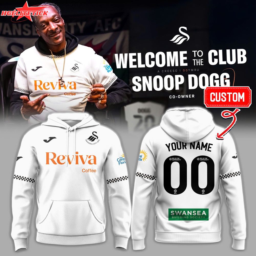 Swansea City Home Kit Football x Snoop Dogg Hoodie Swansea City Home Kit Football x Snoop Dogg Hoodie