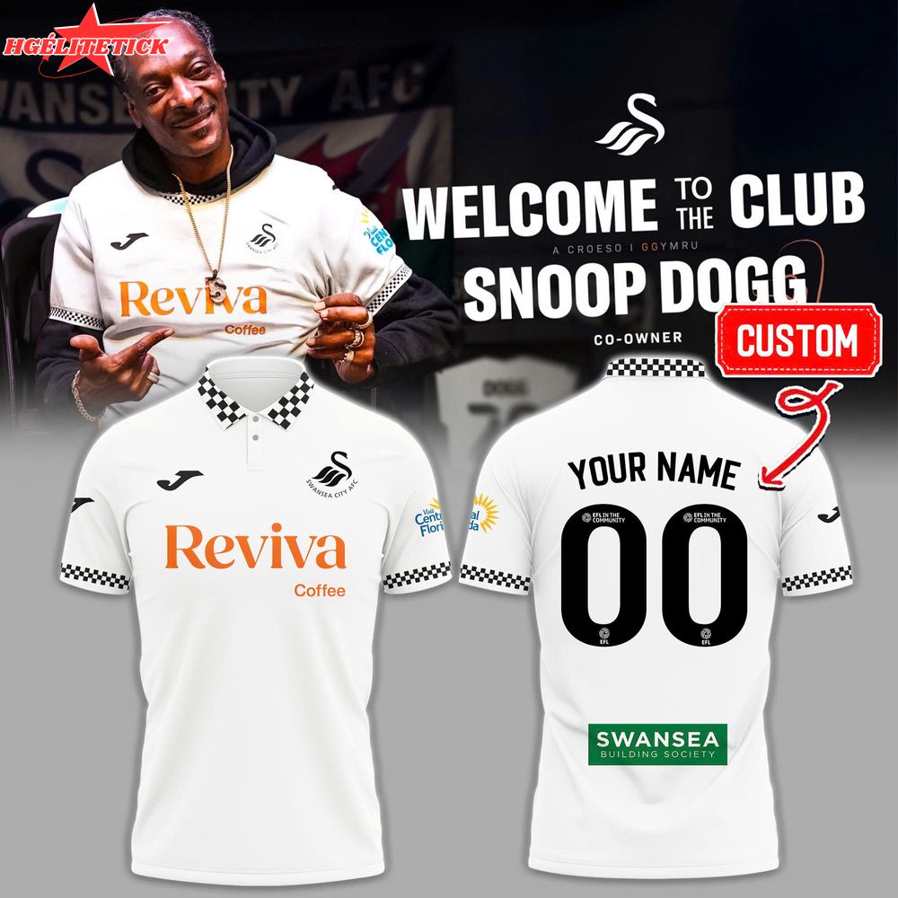 Swansea City Home Kit Football x Snoop Dogg Polo Swansea City Home Kit Football x Snoop Dogg Polo