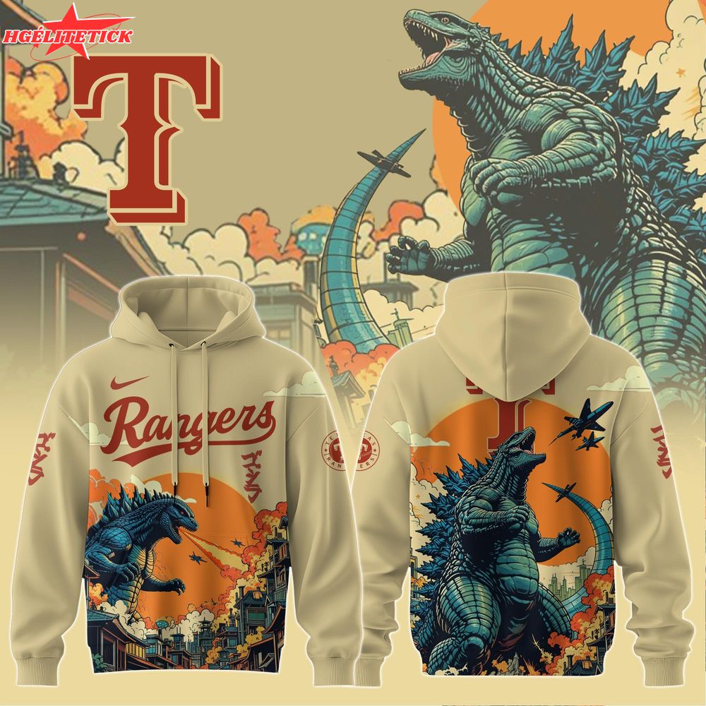 Texas Rangers Special Godzilla Limited Edition Hoodie Texas Rangers Special Godzilla Limited Edition Hoodie