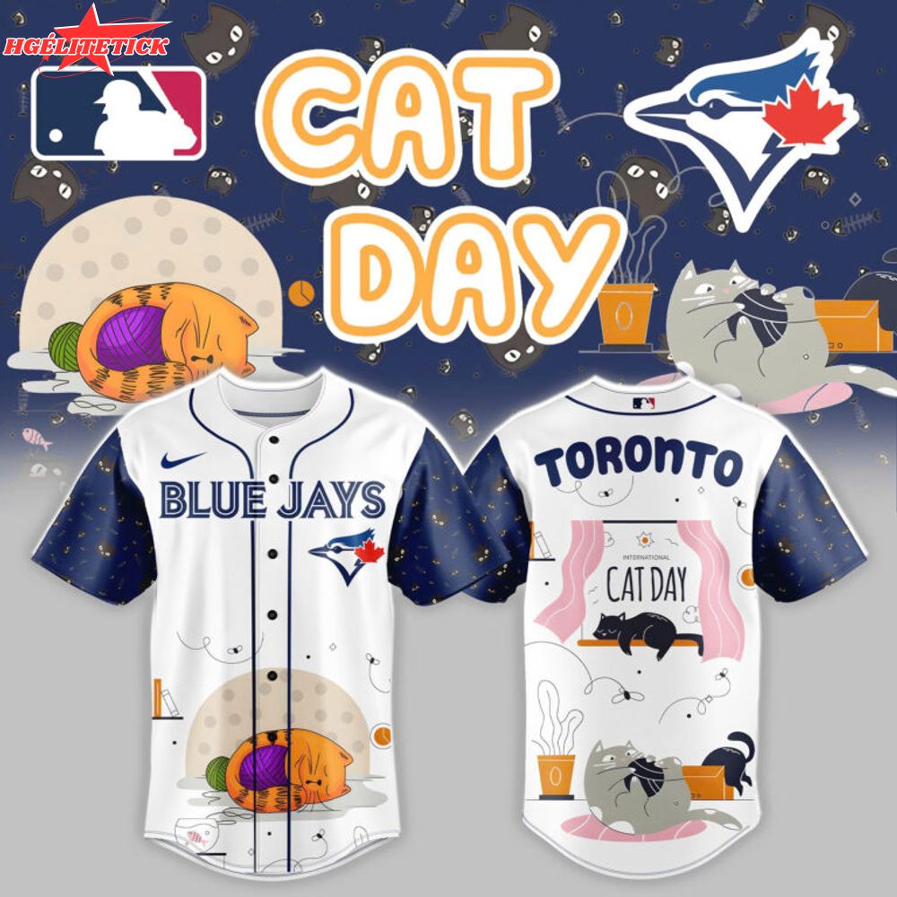 Toronto Blue Jays x Cat Day Baseball Jersey Toronto Blue Jays x Cat Day Baseball Jersey