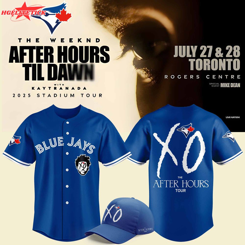 Toronto Blue Jays x The Weeknd After Hours Tour Baseball jersey Toronto Blue Jays x The Weeknd After Hours Tour Baseball jersey