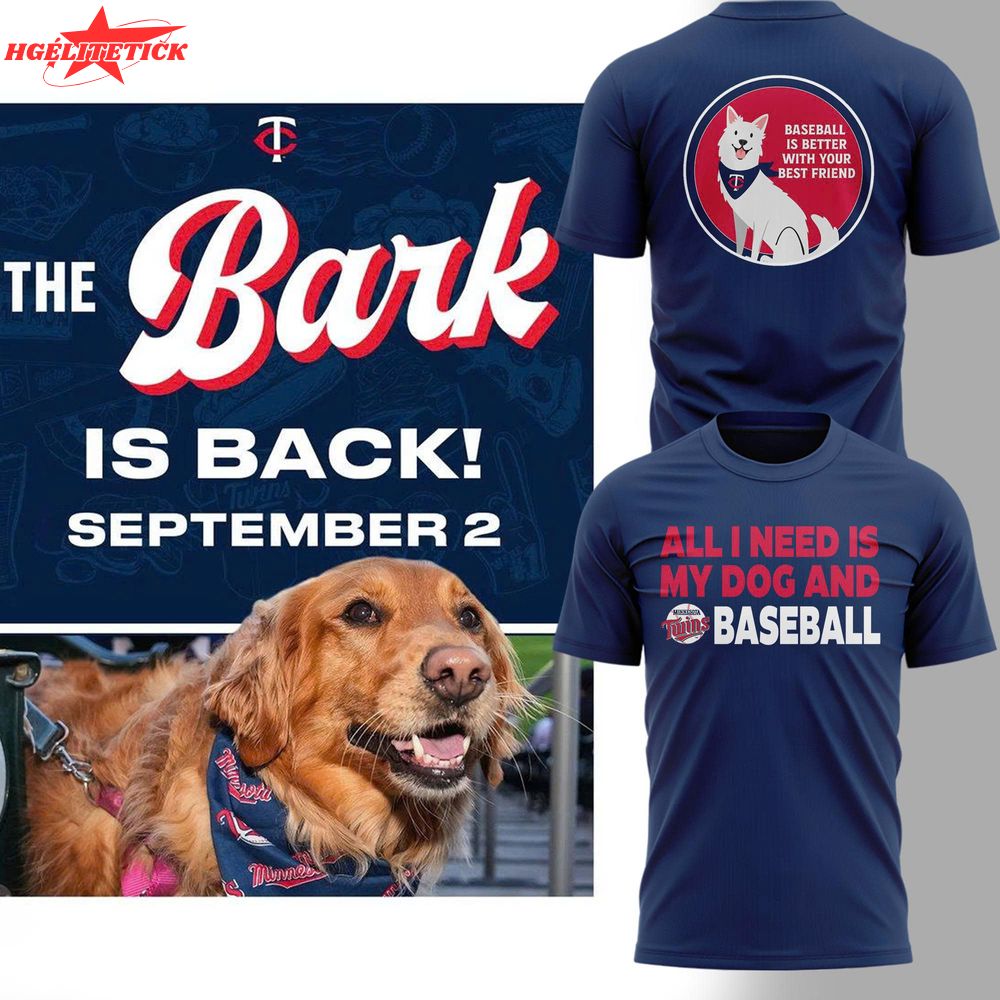 Twins Bark at the Park T-Shirt - Limited Edition Twins Bark at the Park T-Shirt - Limited Edition