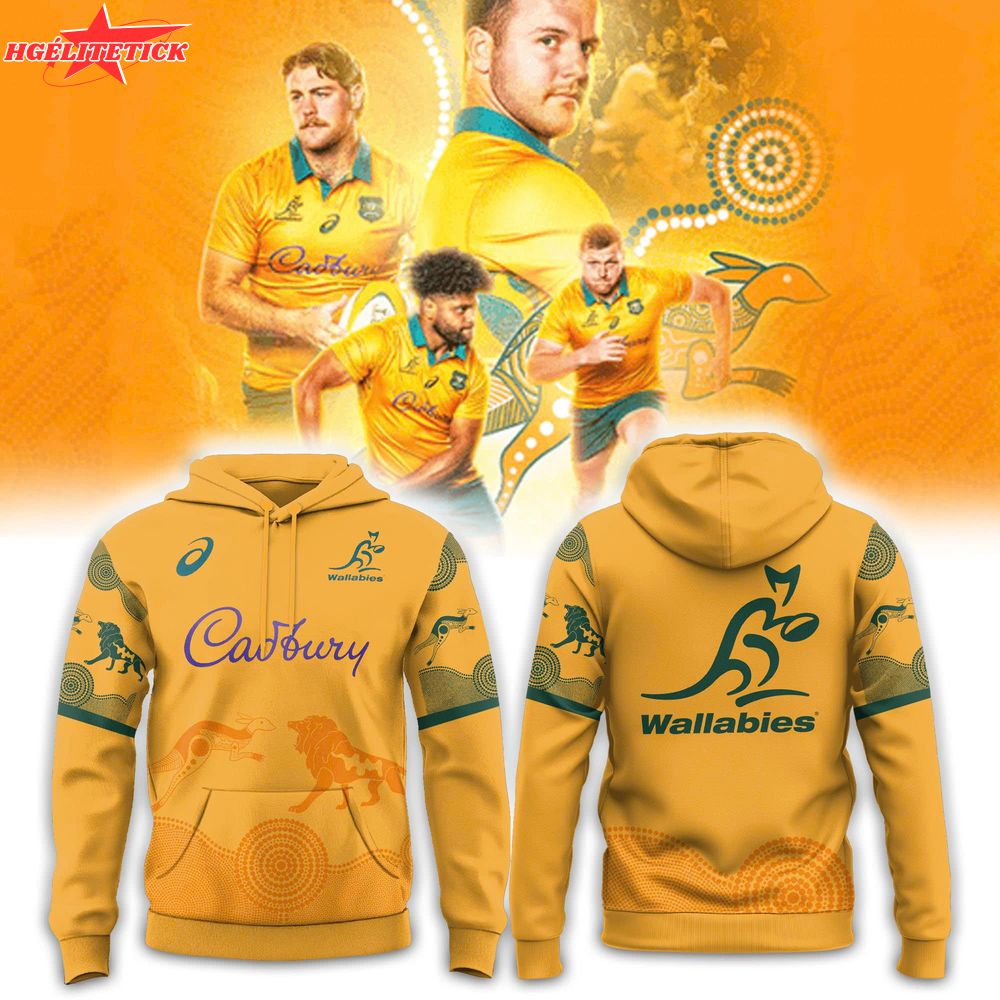 Wallabies Lions Tour Mens 2025 Home Combo Hoodie Wallabies Lions Tour Mens 2025 Home Combo Hoodie