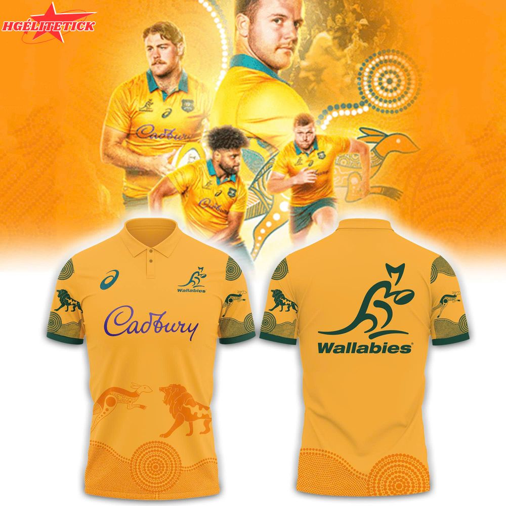 Wallabies Lions Tour Mens 2025 Home Polo Wallabies Lions Tour Mens 2025 Home Polo