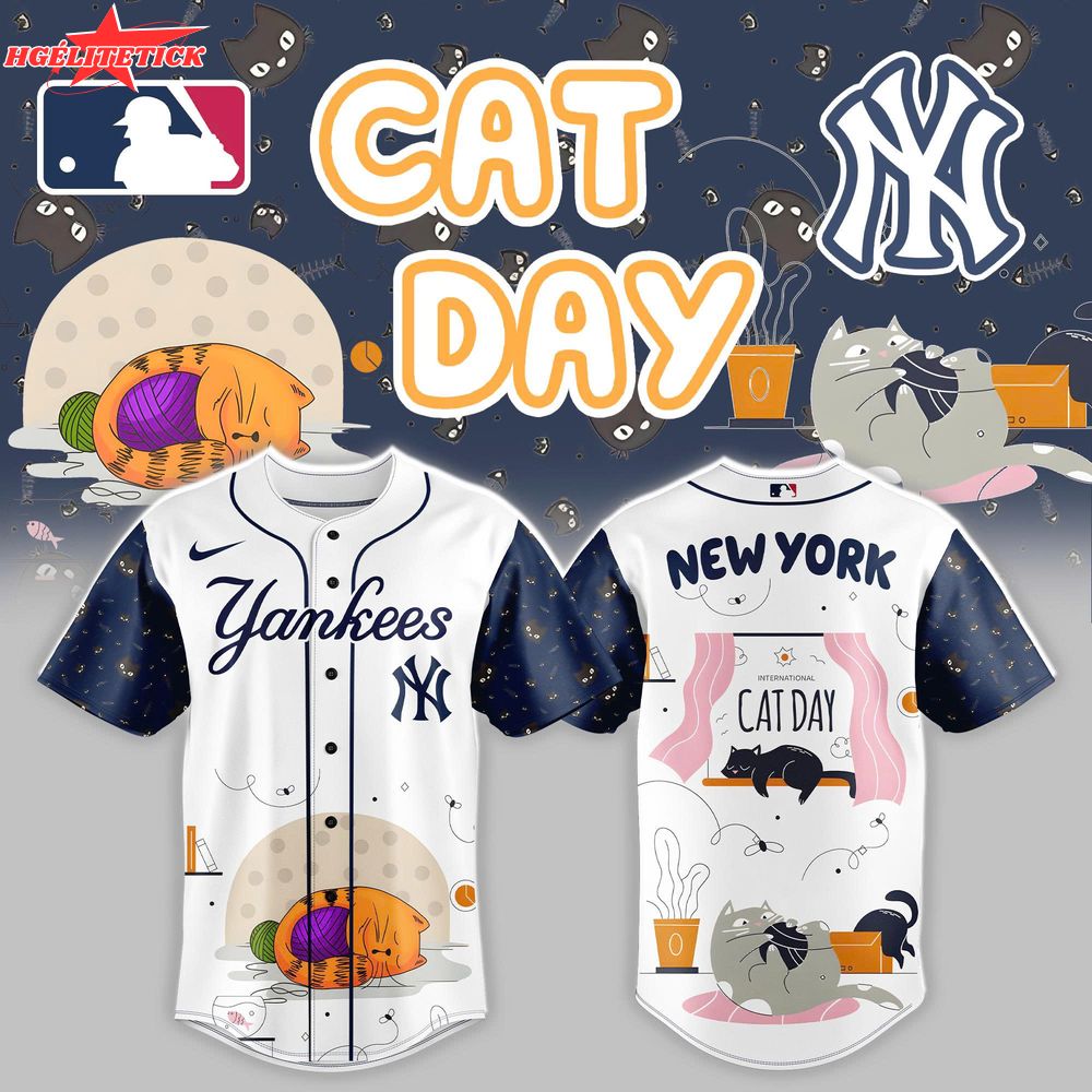 Yankees x Cat Day Baseball Jersey Yankees x Cat Day Baseball Jersey