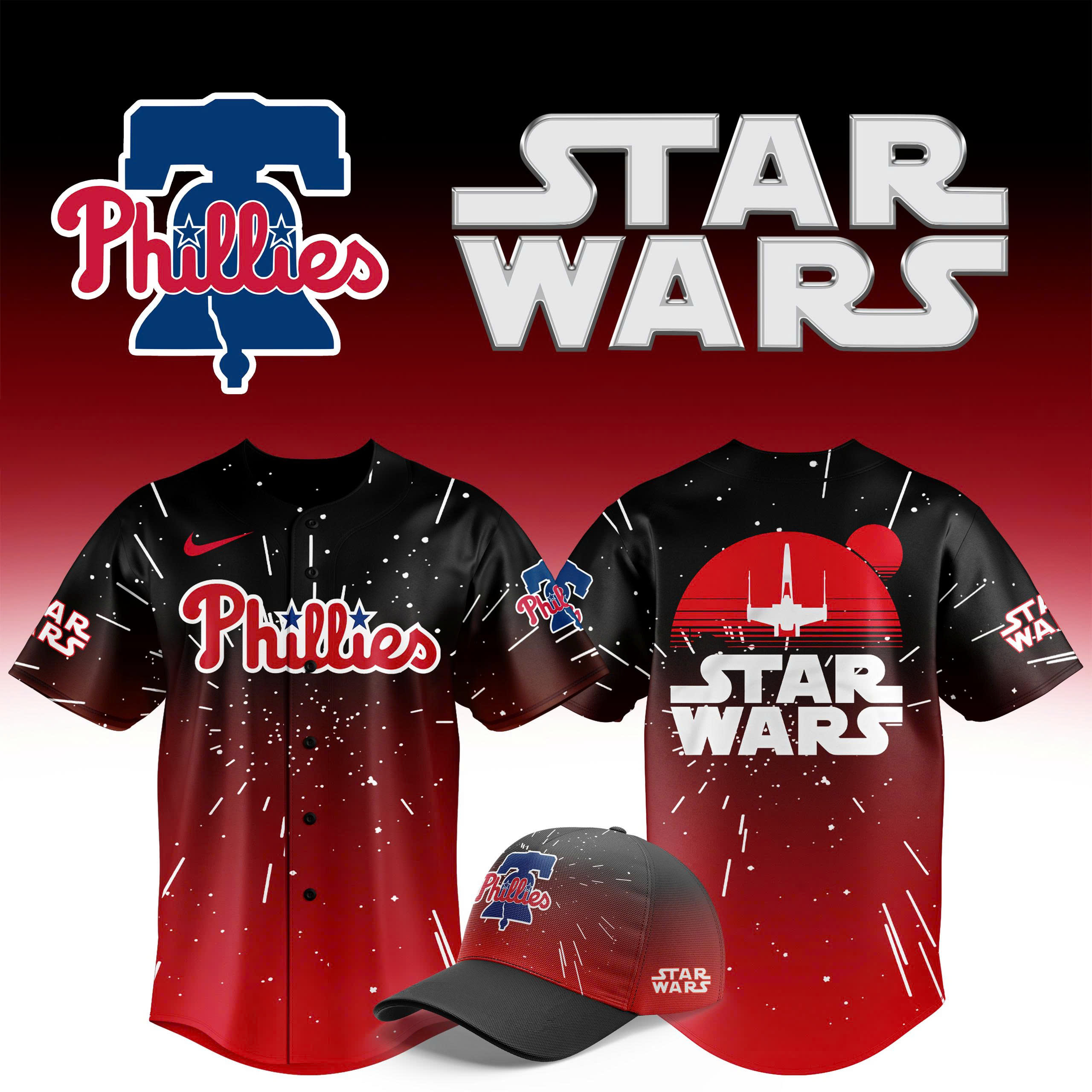 Special edition Philadelphia Phillies 2025 Star Wars Jersey Special edition Philadelphia Phillies 2025 Star Wars Jersey