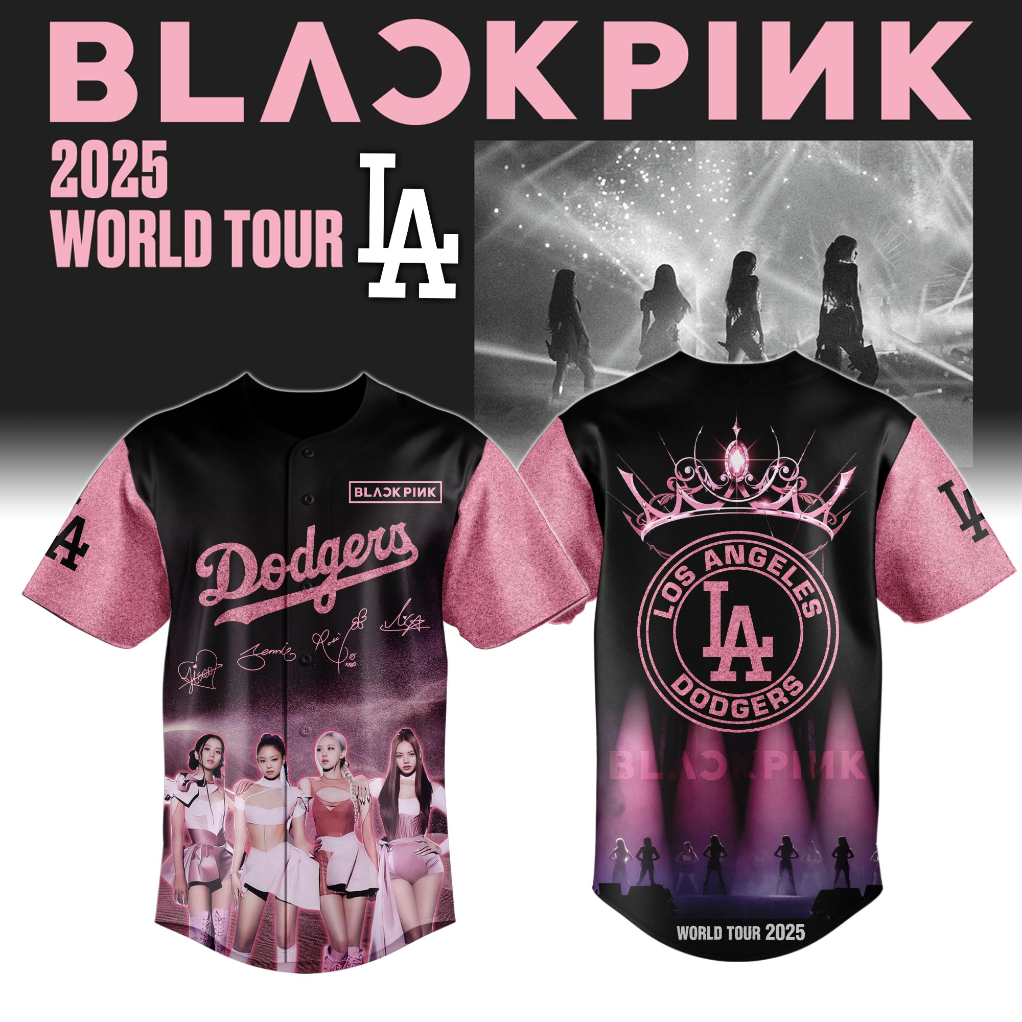 LA Dodgers x Blackpink Jersey Limited Edition 2025 LA Dodgers x Blackpink Jersey Limited Edition 2025