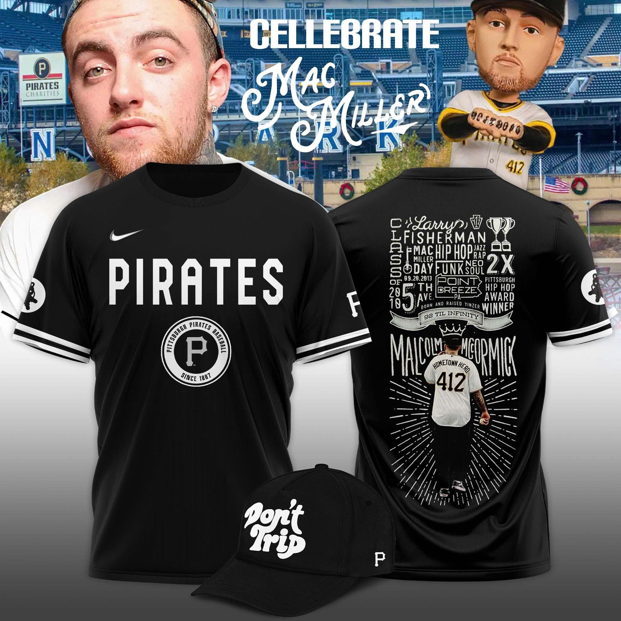 Pittsburgh Pirates x Celebrate Mac Miller Night 2025 Limited Edition Pittsburgh Pirates x Celebrate Mac Miller Night 2025 Limited Edition