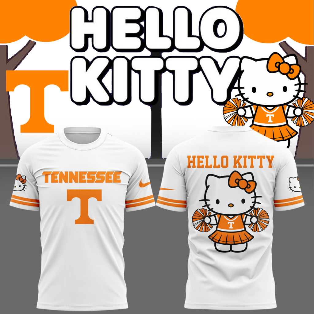 Tennessee Volunteers x Hello Kitty limited edition 2025 T-shirt Tennessee Volunteers x Hello Kitty limited edition 2025 T-shirt