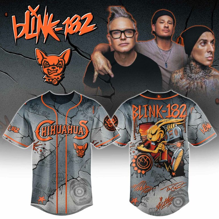Chihuahuas x BLINK 182 Tour 2025 Jersey Editions Limited Chihuahuas x BLINK 182 Tour 2025 Jersey Editions Limited