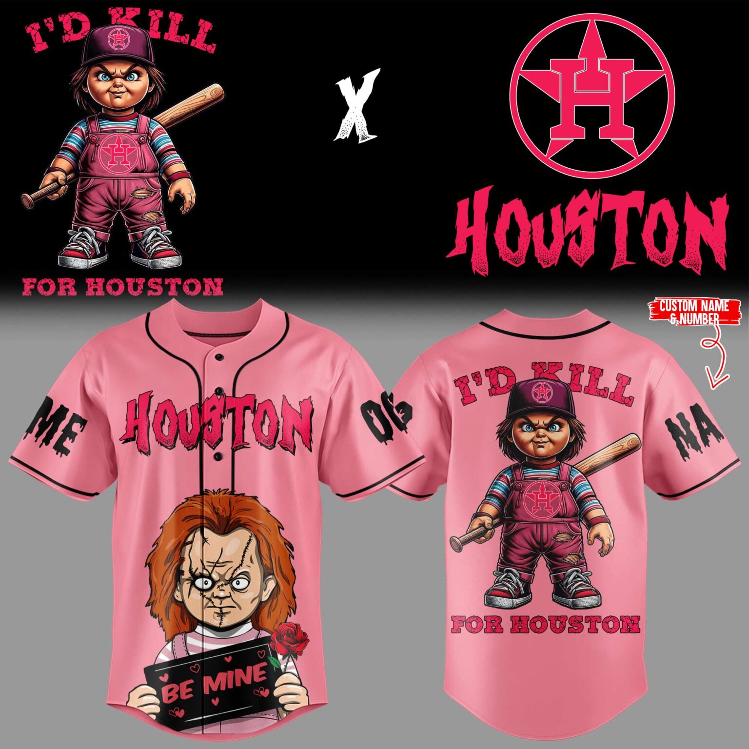 Limited Edition Astros Baseball Chucky Night Jersey Limited Edition Astros Baseball Chucky Night Jersey